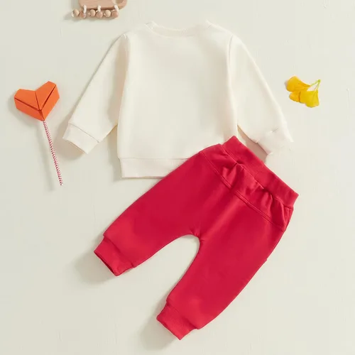Miniatura 158 de Adobabirl Conjunto de sudadera y pantalones de Halloween para bebé, sudadera y pantalones con parche de calabaza para Halloween, otoño, ropa de bebé