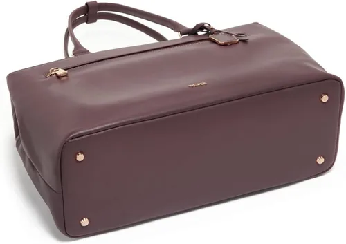 Miniatura 3 de TUMI - Voyageur Sidney - Bolso de cuero para negocios, color malva oscuro, Malva oscuro