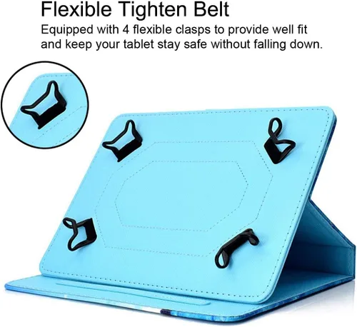 Miniatura 5 de NewShine - Funda universal para tablet de 7.9 a 8.5 pulgadas, funda de piel sintética para iPad mini 1/2/3/4, Galaxy Tab 3/4/Note 8.0, Amazon Kindle