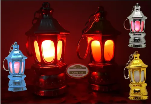 Miniatura 2 de SOLUSTRE 40 linternas LED portátiles mini linternas palacio luces Ramadán llavero decorativo lámparas para acampar emergencias al aire libre