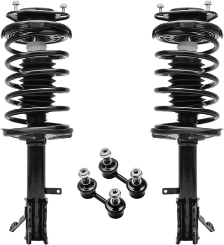 Miniatura 59 de Detroit Axle - Kit de 4 piezas RWD Puntales Delanteros Barras Estabilizadoras para Ford F-150 2021 2022 2023 2024, 2 Puntales con Resorte Helicoidal