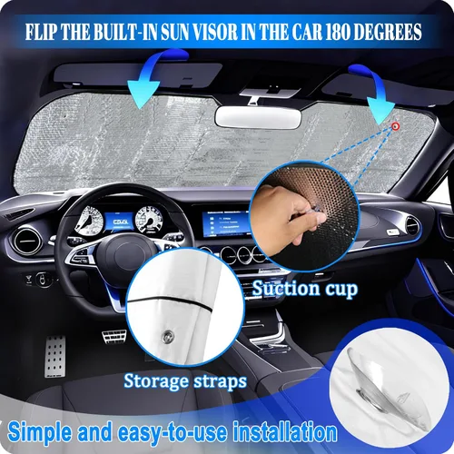 Miniatura 7 de Parasol personalizado para parabrisas de coche nuevo 2025, parasol parabrisas personalizado 2024 2023 con logotipo de foto y texto, parasol plegable