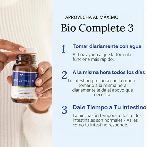 Miniatura 7 de Gundry MD® Bio Complete 3, probióticos 3 en 1 para la salud intestinal, suplementos probióticos para la digestión, suplemento que apoya