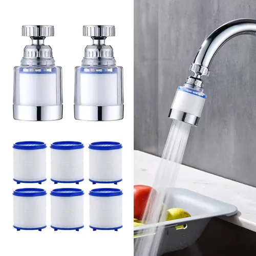 Miniatura 9 de Paquete de 5 cartuchos de repuesto para filtro de grifo del fregadero, cartucho de repuesto para filtro de agua del fregadero, filtro de agua del 5