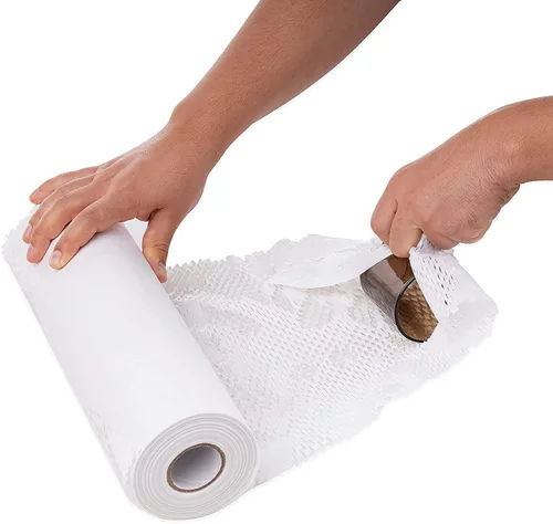 Miniatura 7 de Ready Roll - Papel de embalaje de 12 pulgadas x 33 pies, embalaje perforado, 1 rollo de envoltura de panal de abeja de 3.3 pies para embalaje