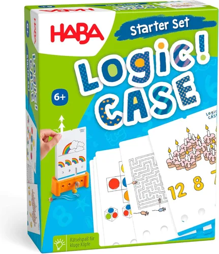 Miniatura 10 de HABA Juego de iniciación de Logic! CASE - Rompecabezas y juegos de coches, un juego de mano para desarrollar el pensamiento crítico para niños a