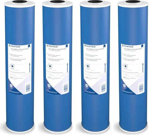 Pentair Pentek GAC-20BB Big Blue Filtro de Agua de Carbón, 20 Pulgadas, Cartucho de Reemplazo de Carbón Activado Granular (GAC) de Alta Resistencia,