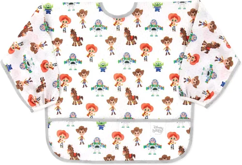 Miniatura 10 de Bumkins Sleeved Bib for Girl or Boy, Baby and Toddler for 6-24 Mos E1 Llama