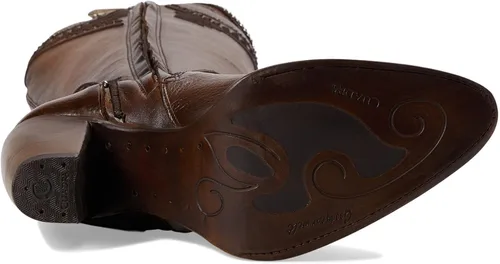 Miniatura 3 de Cuadra Botas altas de mujer en piel bovina con cremallera marrón