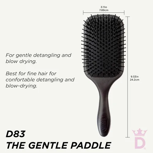 Miniatura 9 de Denman Gentle Paddle Hairbrush for Comfortable Detangling, Blowdrying and Styling