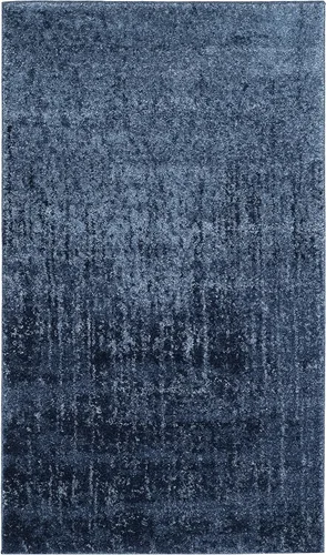 Miniatura 2 de SAFAVIEH Retro Collection - Alfombra decorativa de 4 x 6 pies, azul claro y azul, diseño abstracto moderno, no desprende pelusa y de fácil cuidado
