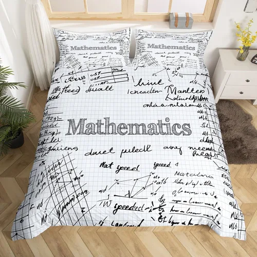 Miniatura 9 de Erosebridal Juego de ropa de cama con temática científica tamaño individual para niños y niñas, adolescentes, regalos de regreso a clases, funda