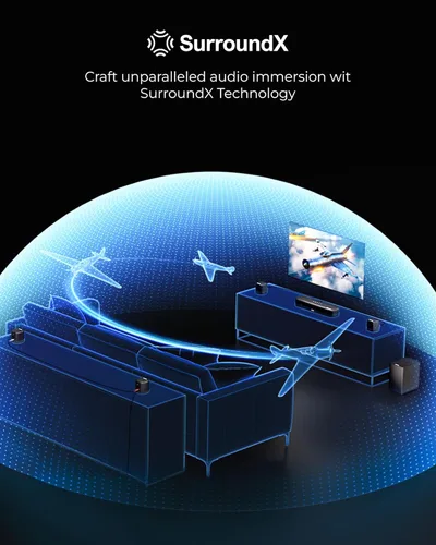 Miniatura 12 de ULTIMEA Barra de sonido de 7.1 canales con Dolby Atmos, sistema de sonido envolvente para TV con 4 altavoces envolventes, barra de sonido para Smart