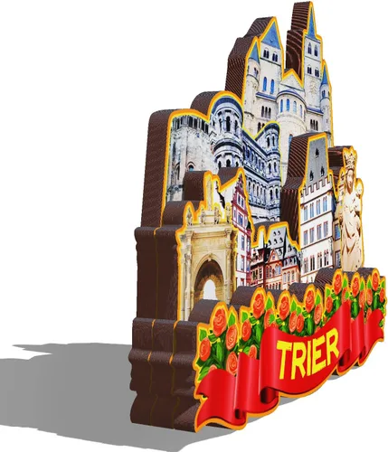 Miniatura 2 de Alemania Trier - Imán de madera 3D para nevera, recuerdos coleccionables, decoración hecha a mano, artesanías 2