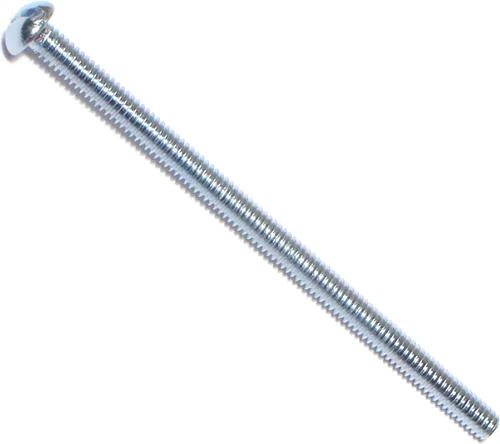 Miniatura 3 de Hard-to-Find Fastener 014973315559 Tornillos de máquina redondos ranurados, 8-32 x 3-1/2, pieza-15, zinc