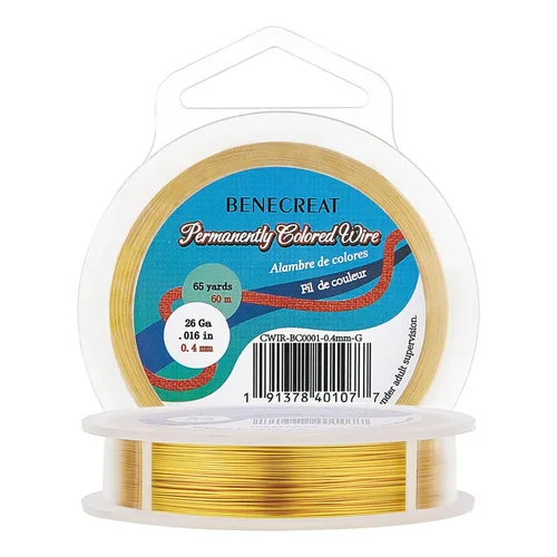 Miniatura 40 de BENECREAT Alambre de cobre para cuentas de joyería de calibre 18, resistente al deslustre, alambre de metal de bronce antiguo para hacer joyas