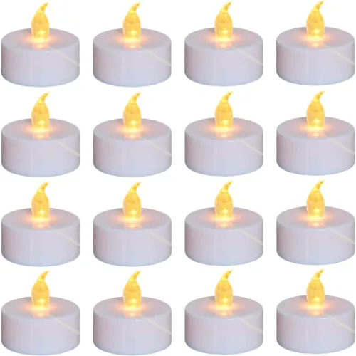 Miniatura 17 de Nancia - Velas LED de té, paquete de 50 velas sin llama, realistas y brillantes, parpadeantes, de larga duración, 200 horas para celebración
