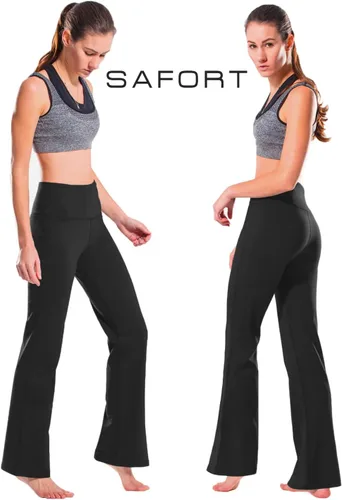 Miniatura 51 de Safort Pantalones de yoga con entrepierna de 28" 30" 32" 34"más amplios en la parte inferior para botas altas, 4 bolsillos, UPF50+