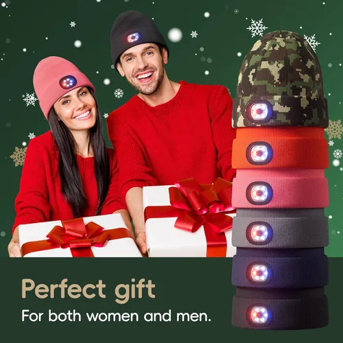 Miniatura 7 de Gorro unisex con la luz, regalos para hombres, mujeres, marido y él