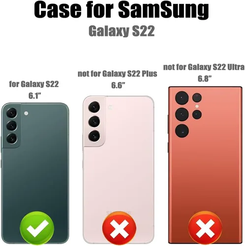 Miniatura 7 de MMHUO Funda protectora para Samsung Galaxy S22 5G (2022), color morado