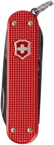 Victorinox Classic SD Alox - Navaja suiza, compacta, 5 funciones, navaja de bolsillo fabricada en Suiza con hoja pequeña, destornillador y llavero -