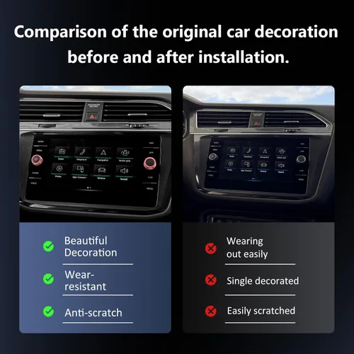 Miniatura 2 de Auovo Fundas para perilla de radio compatibles con accesorios Volkswagen VW, Tiguan Taos, Jetta, Atlas, Arteon, golf, aleación de aluminio, cubierta