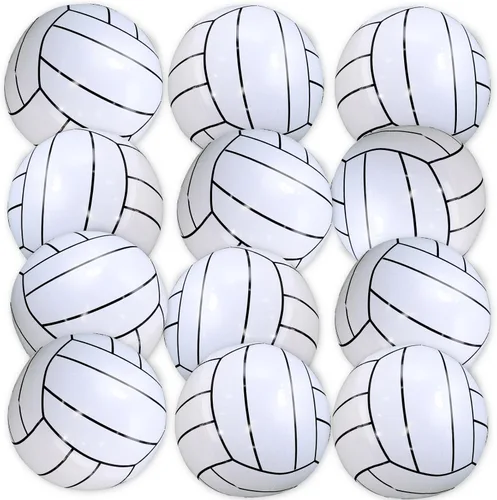 Miniatura 13 de TURNMEON Paquete de 12 pelotas inflables para playa, 16 pulgadas, con destellos, juguetes para piscina, playa, fiesta de verano en la piscina