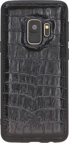 Miniatura 188 de Venito Lucca - Funda de piel compatible con Samsung Galaxy Note 10 (6,3 pulgadas), extra segura, con cubierta trasera acolchada, cocodrilo negro