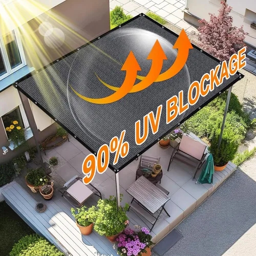 Miniatura 3 de Artpuch 90% paño para el sol, toldo de pérgola de 3 x 6 pies con ojales, lona de tela de protección solar para patio, al aire libre, jardín, patio