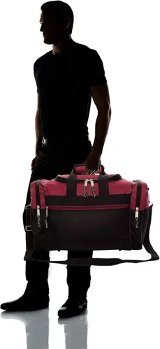 Miniatura 65 de Bolsa de lona, de DALIX, para el gimnasio, para viajar, 17 pulgadas