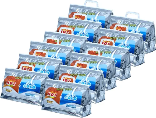 Miniatura 9 de Superio Bolsas aisladas para bebidas frías y calientes para entrega de alimentos, bolsas de compras de comestibles, almacenamiento de alimentos