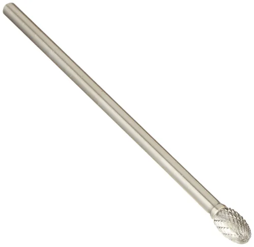 Miniatura 81 de Drill America SA-1 Rebaba de carburo/lima giratoria cilíndrica de doble corte para amoladora de troquel de 1/4" de diámetro x 5/8" de longitud