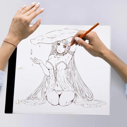 Miniatura 8 de Kit de libro de animación con agujeros, papel de posicionamiento de animación, manga de dibujo cómico, 2.47 oz, papel blanco, kit de animación