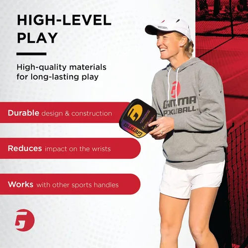 Miniatura 8 de GAMMA Overgrips deportivos de neón para tenis – Alto rendimiento y absorción de humedad, también para pickleball, pádel, raqueta Sports OG – Dri