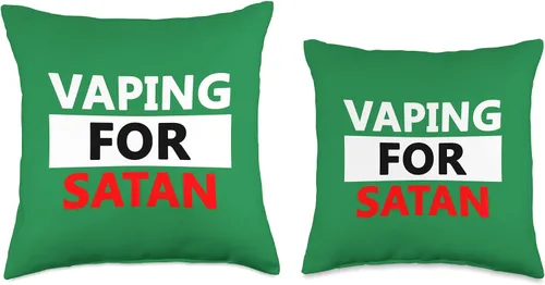 Miniatura 3 de Vape Life Crisis Funny Mod Satan Vapes - Almohada de 16 x 16 pulgadas, multicolor