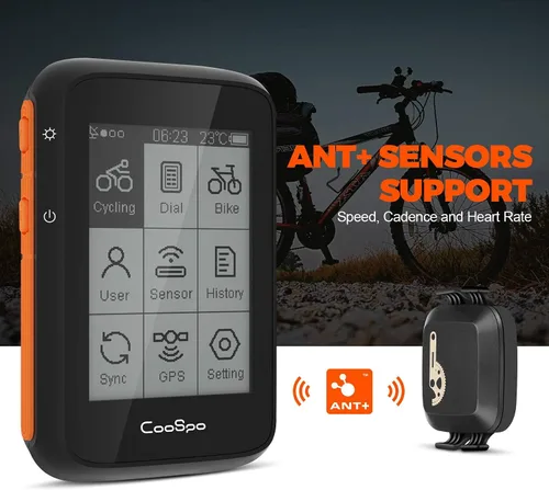 Miniatura 3 de COOSPO Paquete GPS Bike Computer BC200 Cadencia Sensor de Velocidad Bluetooth ANT+Ciclismo RPM Sensor BK467