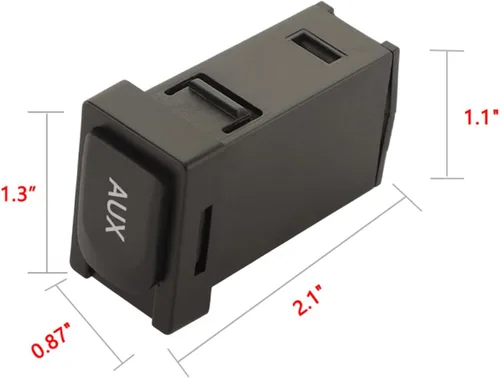 Miniatura 6 de 86190-02010 Adaptador auxiliar de entrada de puerto auxiliar compatible con Toyota 09-13 Corolla 07-14 Tundra 09-12 Tacoma 09-11 RAV4 10-11