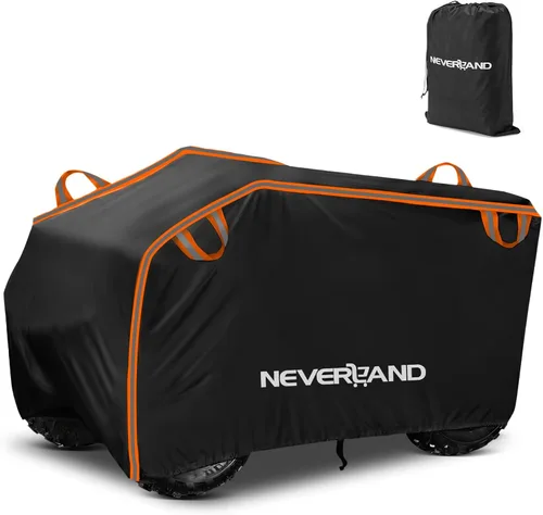 Miniatura 9 de NEVERLAND Funda impermeable para cuatrimoto de 4 ruedas con hebilla, a prueba de polvo, anti rayos UV, resistente al viento, para todo