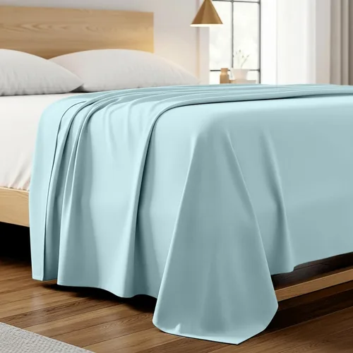 Miniatura 16 de Mellanni Sábana plana tamaño California King – Ropa de cama de la Colección Icónica – Lujo de hotel, extra suave, refrescante, resistente a las 1455