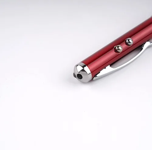 Miniatura 8 de Bolígrafo multifunción de metal, lápiz capacitivo para pantalla táctil, linterna con luz blanca, regalos creativos de Navidad y cumpleaños (2 rojos)
