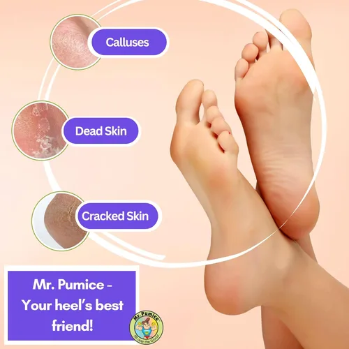 Miniatura 5 de Mr. Pumice Ultimate PUMI Bar 2 en 1 de grano doble (medio + grueso) removedor de callos, piedra de pedicura y lima de pedicura para pies y talones