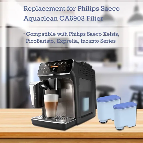 Miniatura 2 de Filtro de café compatible con Philips AquaClean,CA6903 Aqua Clean Filtro de agua para máquinas de café totalmente automáticas, agua dedicada a