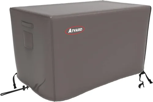 Miniatura 23 de Atyard Cubierta cuadrada para fogata de gas, 36 pulgadas de largo x 36 pulgadas de ancho x 24 pulgadas de alto, impermeable, resistente al viento