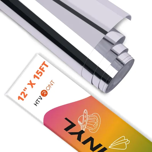 Miniatura 8 de HTVRONT Rollo de vinilo permanente gris de 12 pulgadas x 50 pies, vinilo permanente adhesivo gris brillante compatible con máquina de corte Cricut
