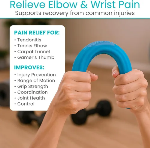 Miniatura 5 de Vive Barras de terapia flexible (paquete de 3) – Entrenador de fuerza de agarre de mano de resistencia a la torsión para recuperación de lesiones