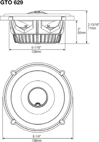 Miniatura 6 de JBL GTO629 - Altavoz coaxial de calidad superior de 16,5 cm, conjunto de 2