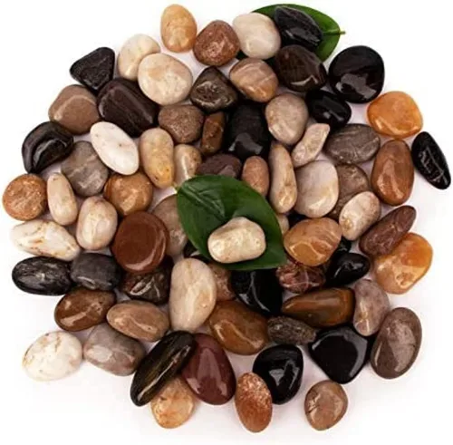 Miniatura 3 de [18 libras] Roca de río de grava para acuario, grava decorativa pulida natural, piedras ornamentales de río para jardín al aire libre, grava pulida