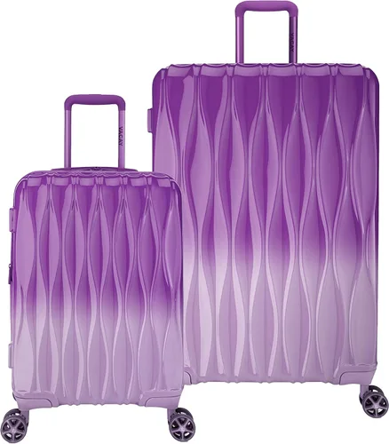 Vacay Link Collection - Equipaje de viaje con ruedas giratorias expandibles, juego de 2 piezas (2028), Púrpura