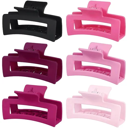 Miniatura 25 de Sisiaipu Pinzas para el Cabello, Pinzas Medianas de 3.5 Pulgadas, Paquete de 6 para Mujeres y Niñas - Accesorios para el Cabello Color Ámbar
