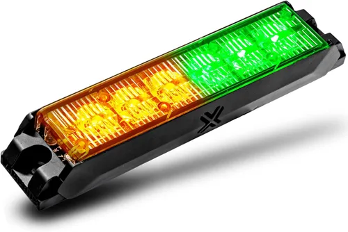 Miniatura 30 de LAMPHUS NanoFlare - Luz de advertencia estroboscópica de 5 pulgadas y 6 W, color blanco ámbar, luz de advertencia estroboscópica para parrilla